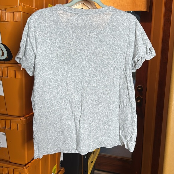 Kate Spade New York Broome Street Heather Gray Owl Stars Cotton Tee Size Large - Picture 7 of 7